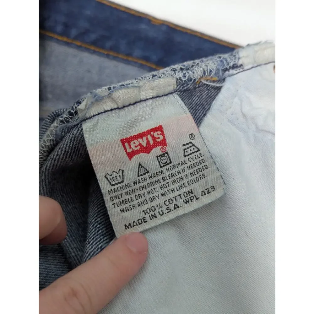 Vintage Levis 501 XX Straight Leg Jeans Made in USA 1994 Mens 42 Western Denim